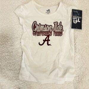 Team Athletics White Girls 'Crimson Tide' Graphic Tee - Alabama